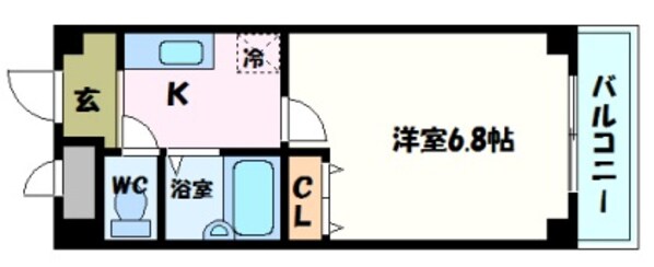 塚口駅 徒歩3分 6階の物件間取画像